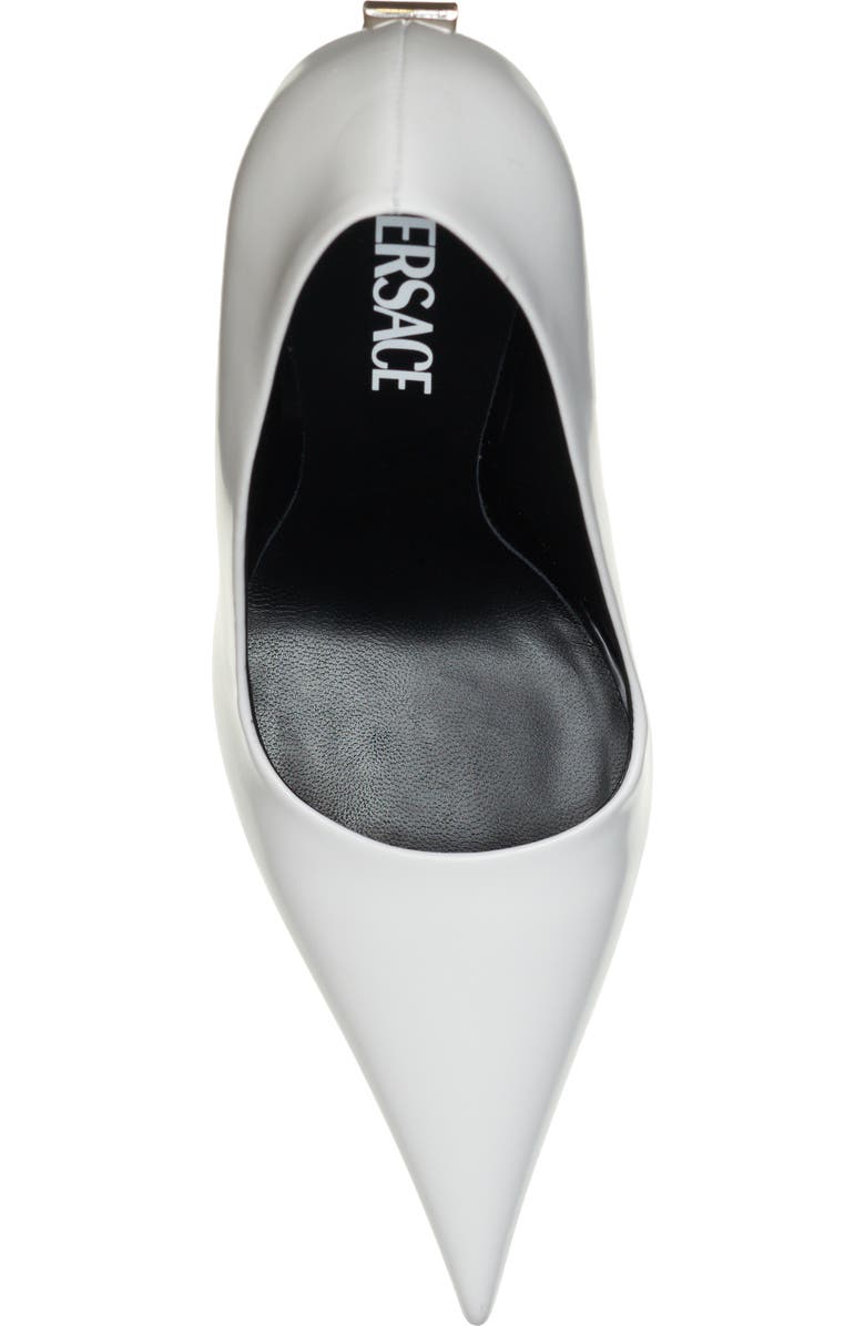 Versace Curved Heel Pointed Toe Pump, Alternate, color,