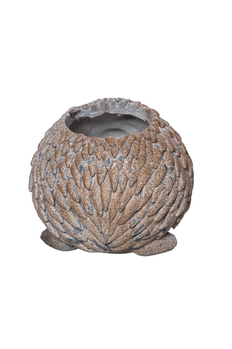Resin Hedgehog Planter Multicolored for Spring Garden Decor, Alternate, color, Brown