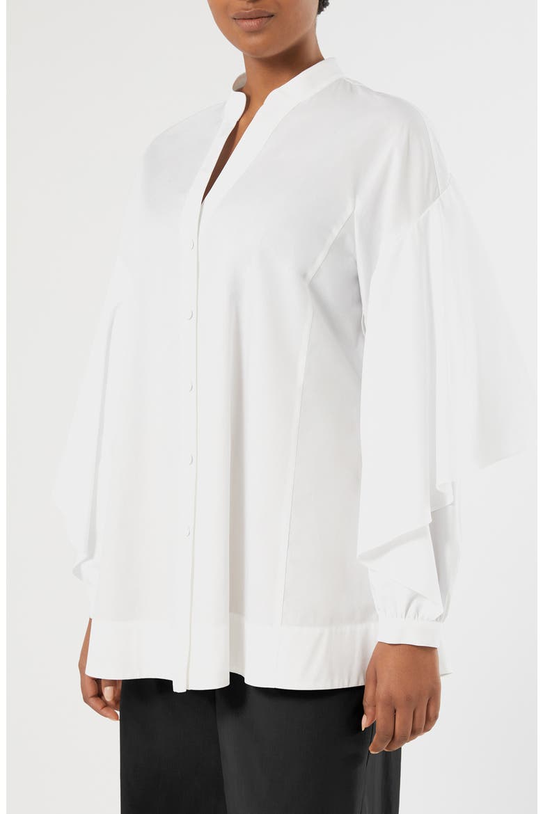 Nagoraio Cotton Poplin Tunic, Main, color, OPTICAL WHITE