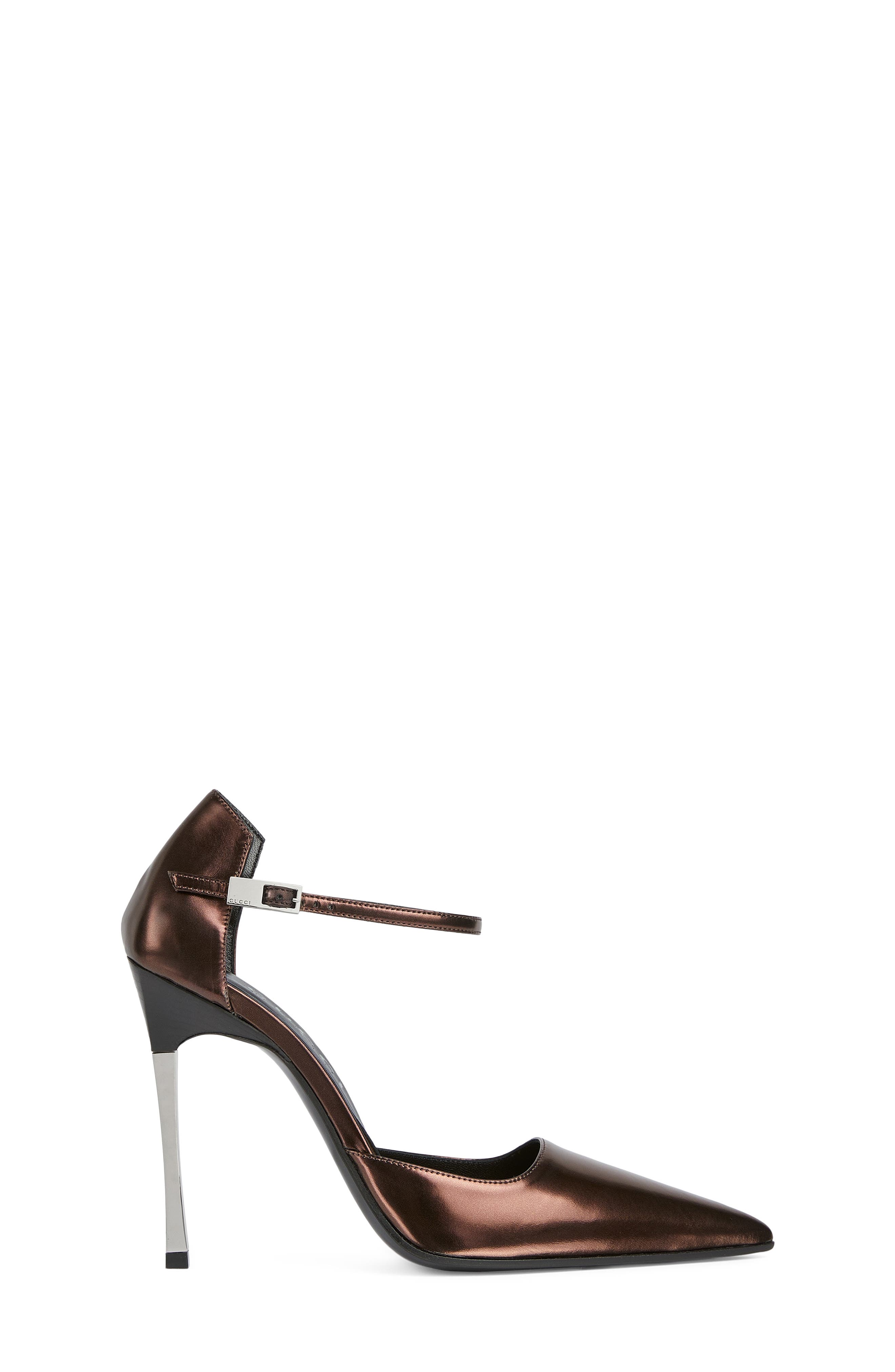Gucci Trinity D'Orsay Pump, Alternate, color, Brown