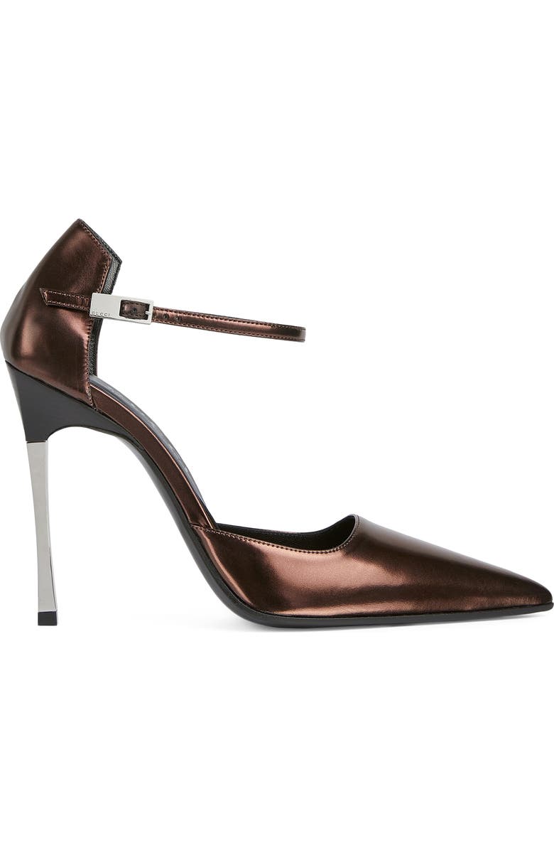 Gucci Trinity D'Orsay Pump, Alternate, color, Brown