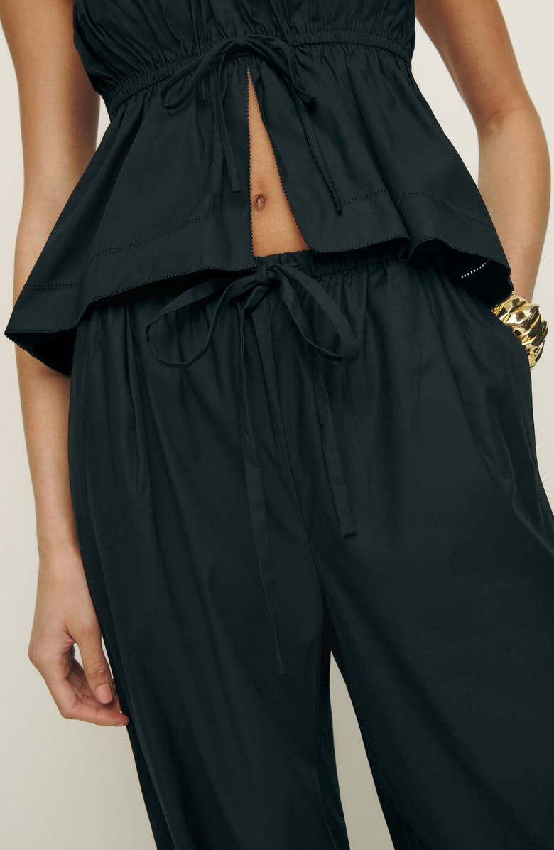 Reformation Micah Tie Waist Wide Leg Pants, Alternate, color,
