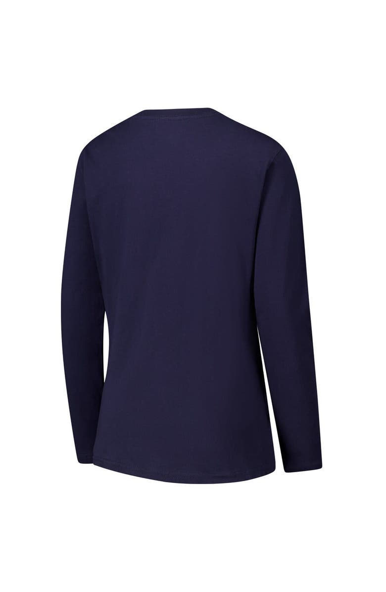 G-III 4HER BY CARL BANKS Women's G-III 4Her by Carl Banks Navy Chicago Bears Post Season Long Sleeve V-Neck T-Shirt, Alternate, color, Navy