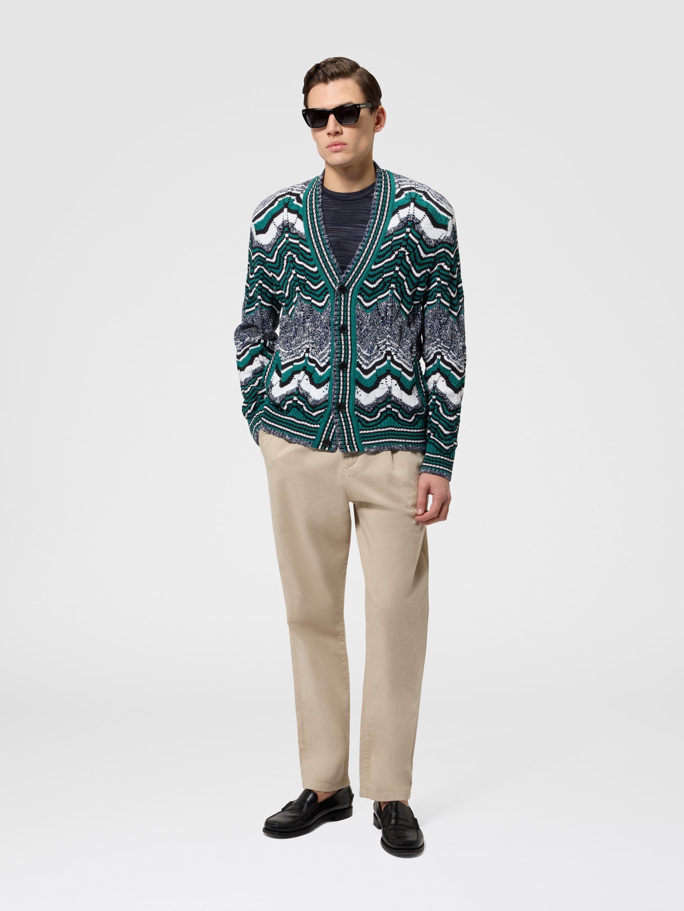 Striped Cotton-blend Cardigan - image 2