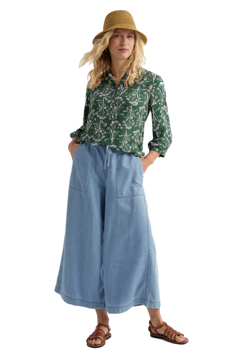 Willow Floral Print Popover Top, Alternate, color, YARROW STUDY TREETOP