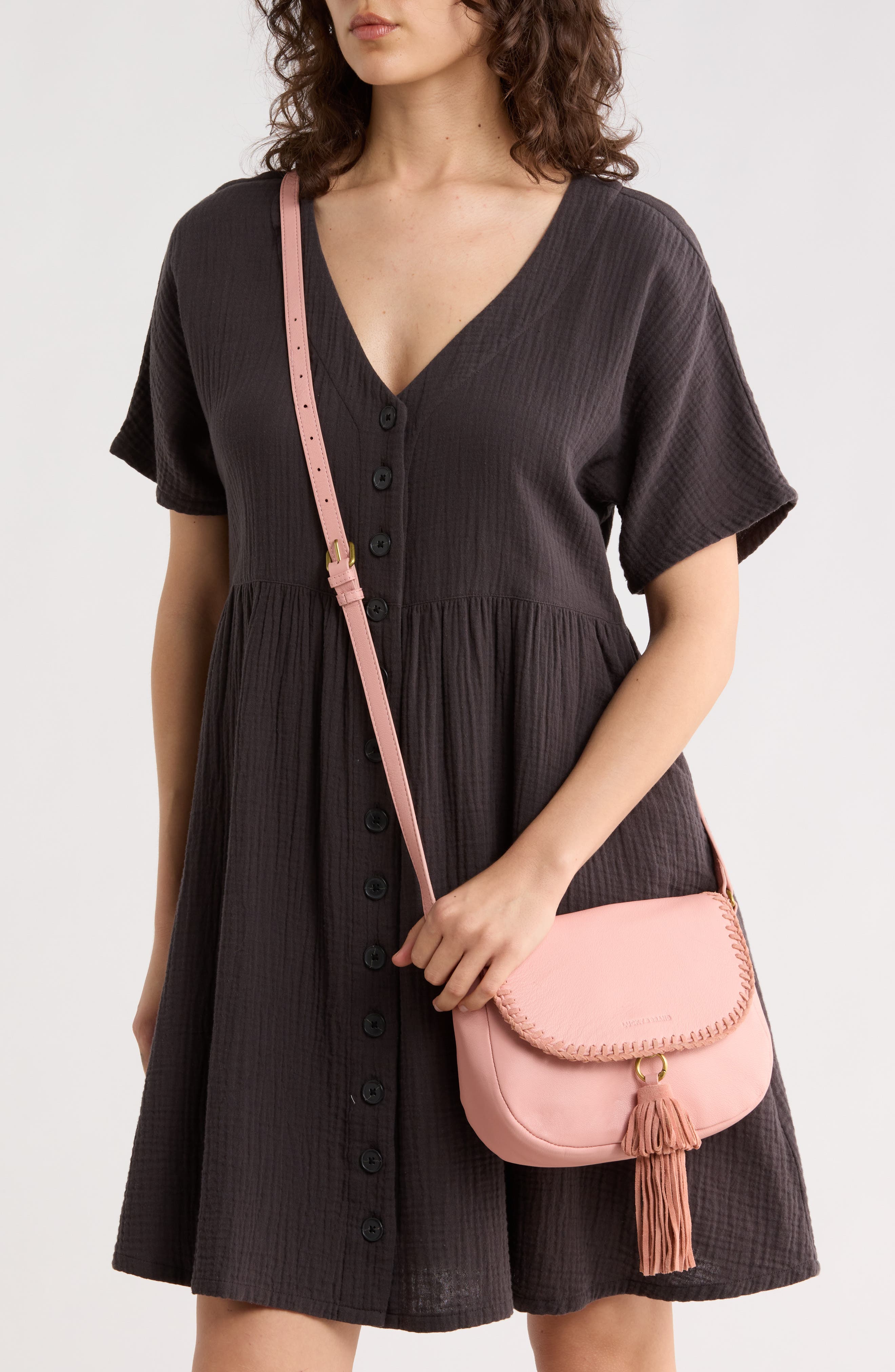 Vall Crossbody Bag, Alternate, color, ROSE TAN GOAT SUEDE