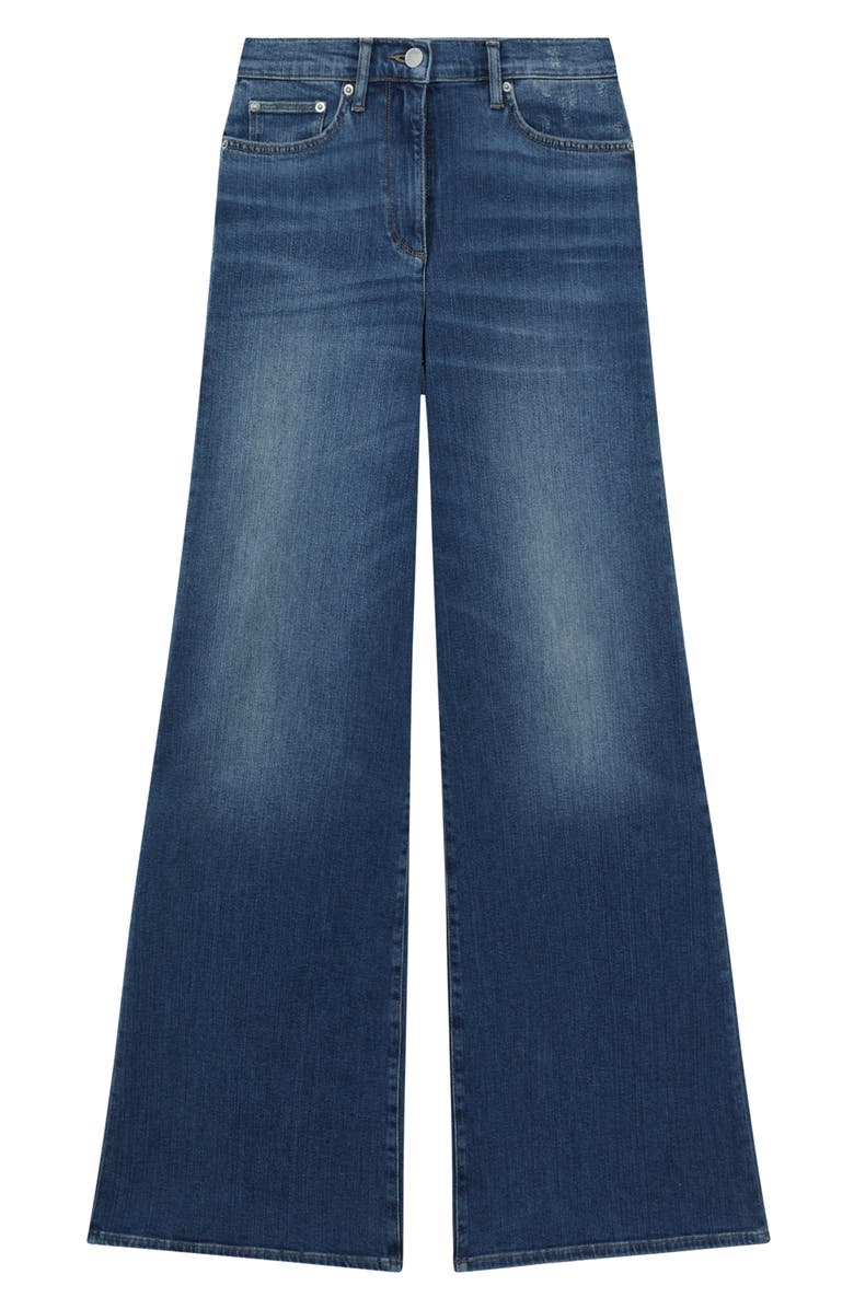 Reiss Ameria High Waist Stretch Wide Leg Jeans, Alternate, color, 