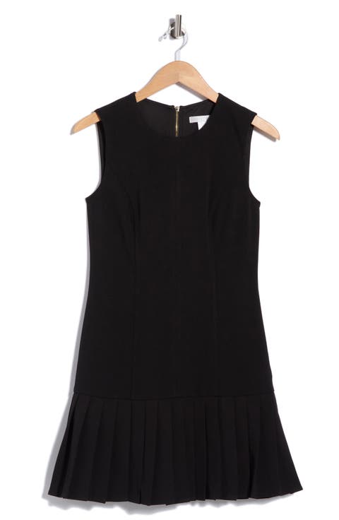 Pleat Hem Miniskirt Dress