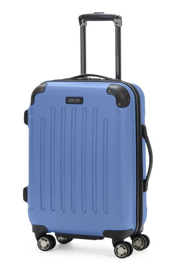 Kenneth Cole Renegade 20-inch Lightweight Hardside Expandable Spinner Carry-on Luggage In Blue