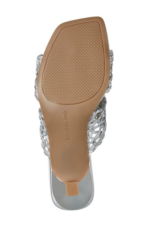 Shop Bandolino Melvana Soutache Sandal In Silver