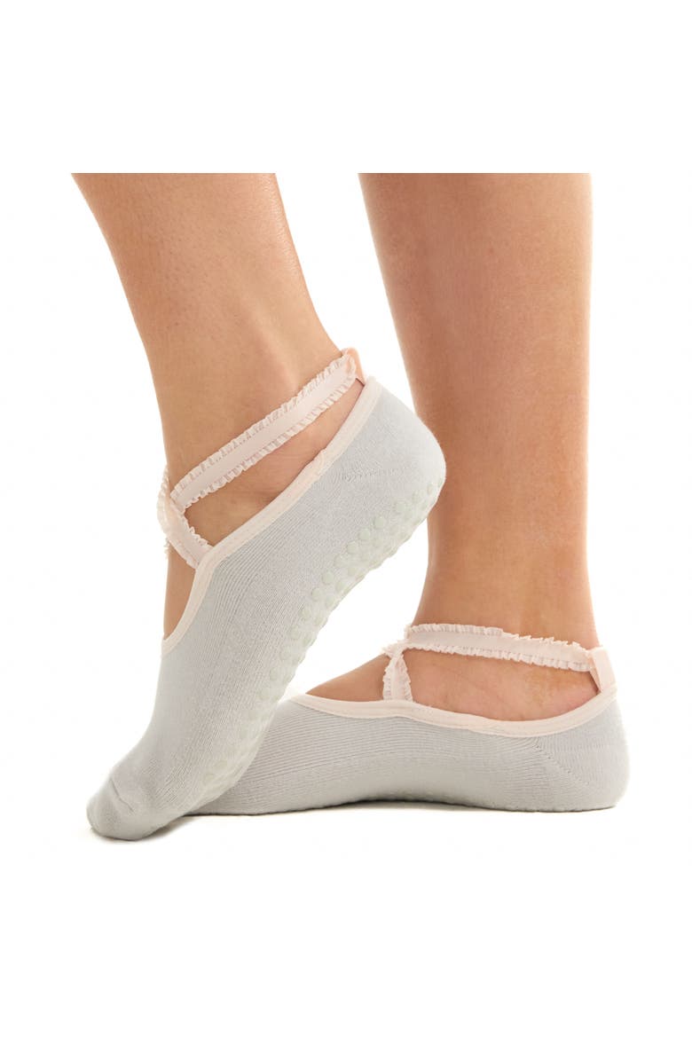 Grey Ballet Grip Socks, Main, color, Grey