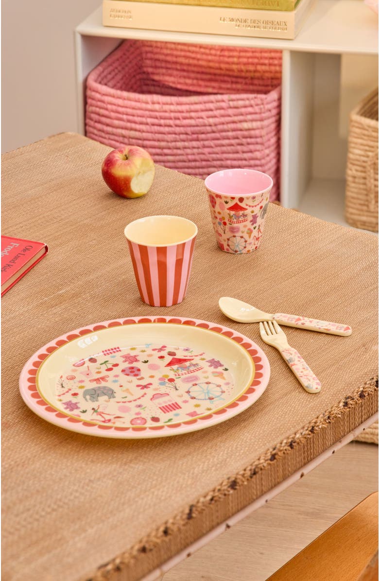 Rice by Rice Kids Melamine Cup Fun Fair, Alternate, color, Pink