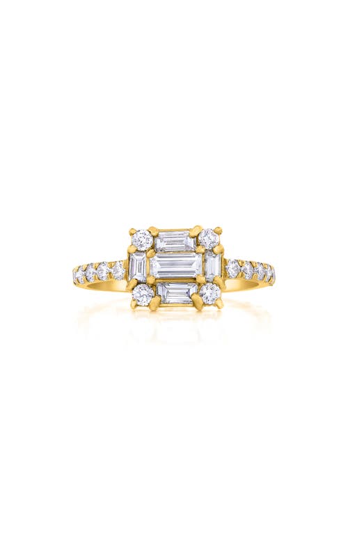 Mindi Mond Clarity Cube Diamond Ring in 18K Yellow Gold  product