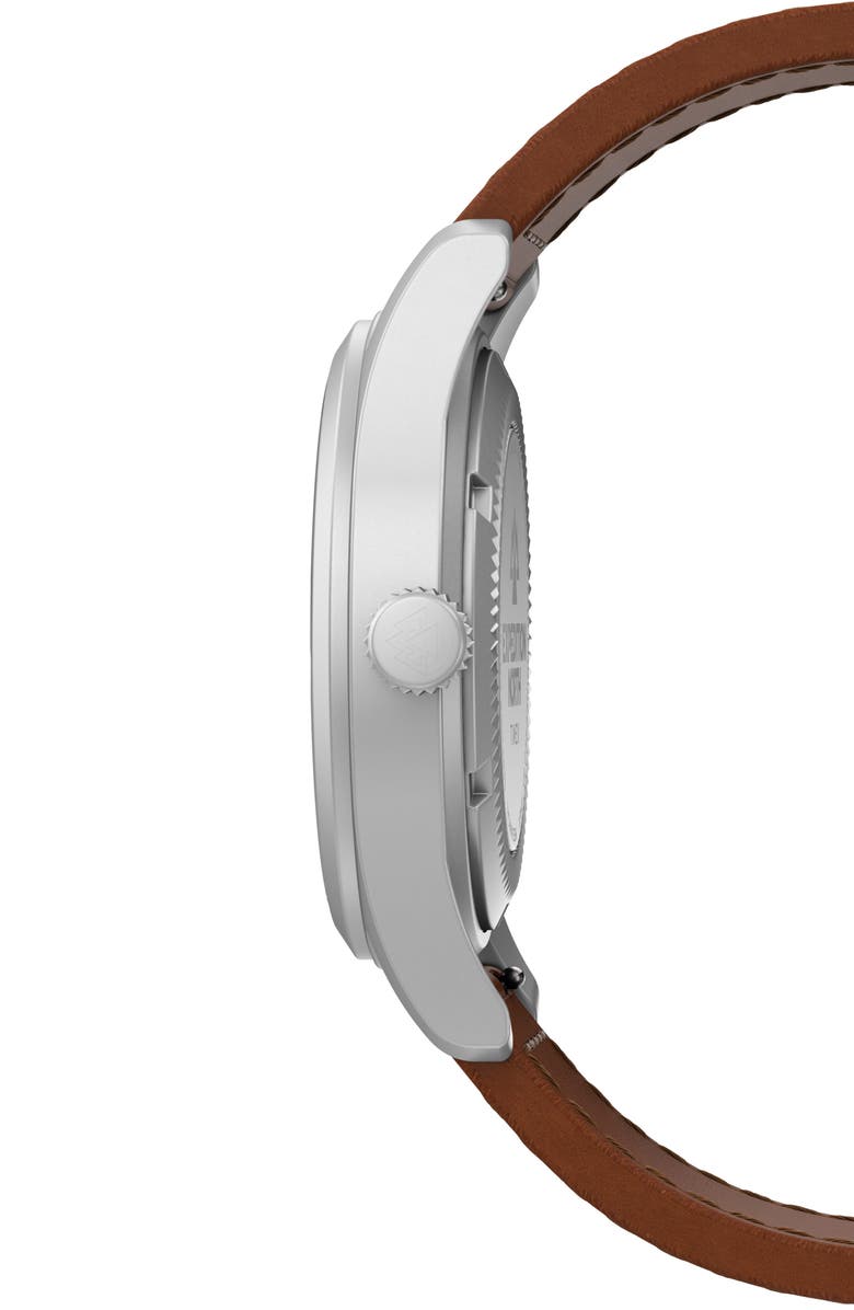 Timex<sup>®</sup> Expedition North Field Post Mechanical Leather Strap Watch, 38mm, Alternate, color, 