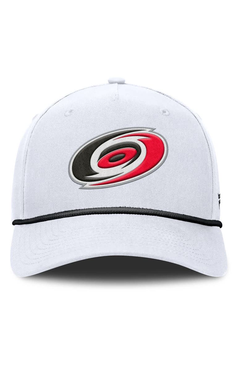 FANATICS Men's Fanatics White Carolina Hurricanes Rope A-Frame Adjustable Hat, Alternate, color, 