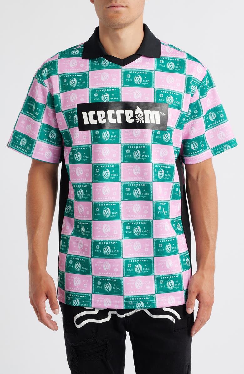 ICECREAM Connor Short Sleeve Soccer Jersey, Main, color, Orchid