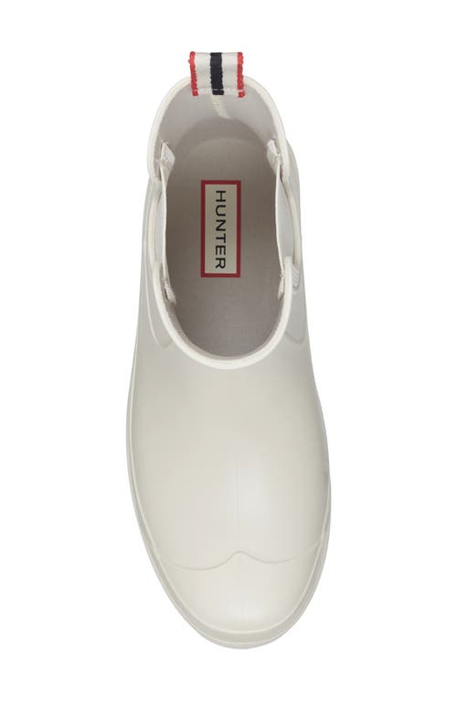 Hunter Tabitha Chelsea Waterproof Rain Boot In White
