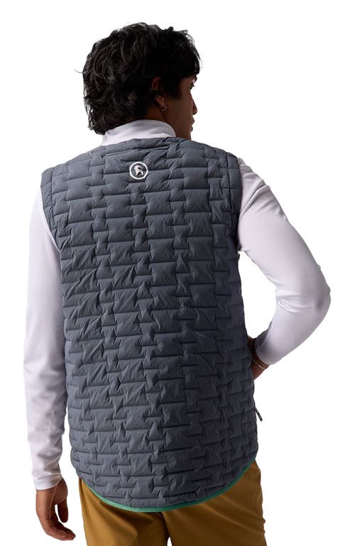 Backcountry Peale Primaloft Stitch-free Baffle Stretch Vest In Gray