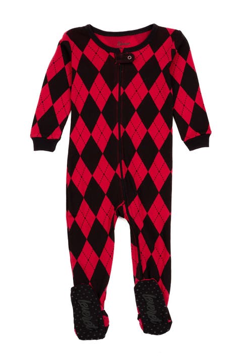 Footed Cotton Pajamas Matching Family Coordinated Holiday Prints