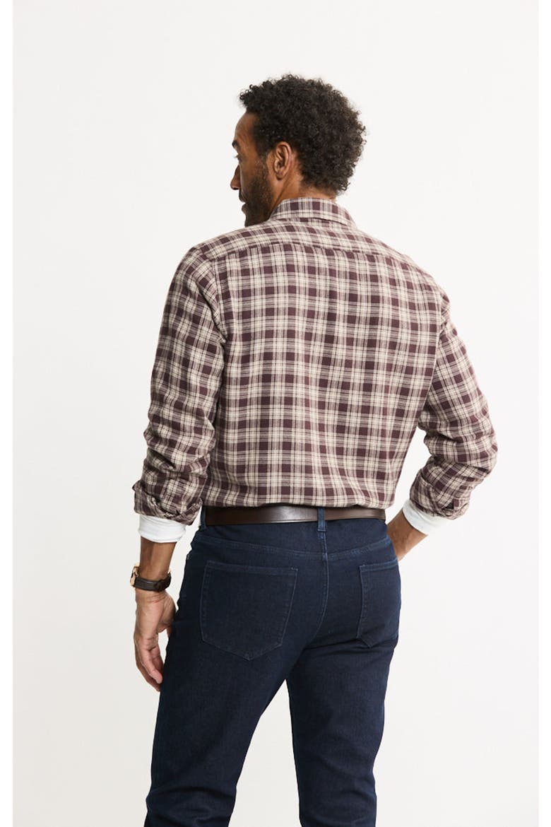 Rye Soft Touch Flannel Workshirt, Alternate, color, Burgundy