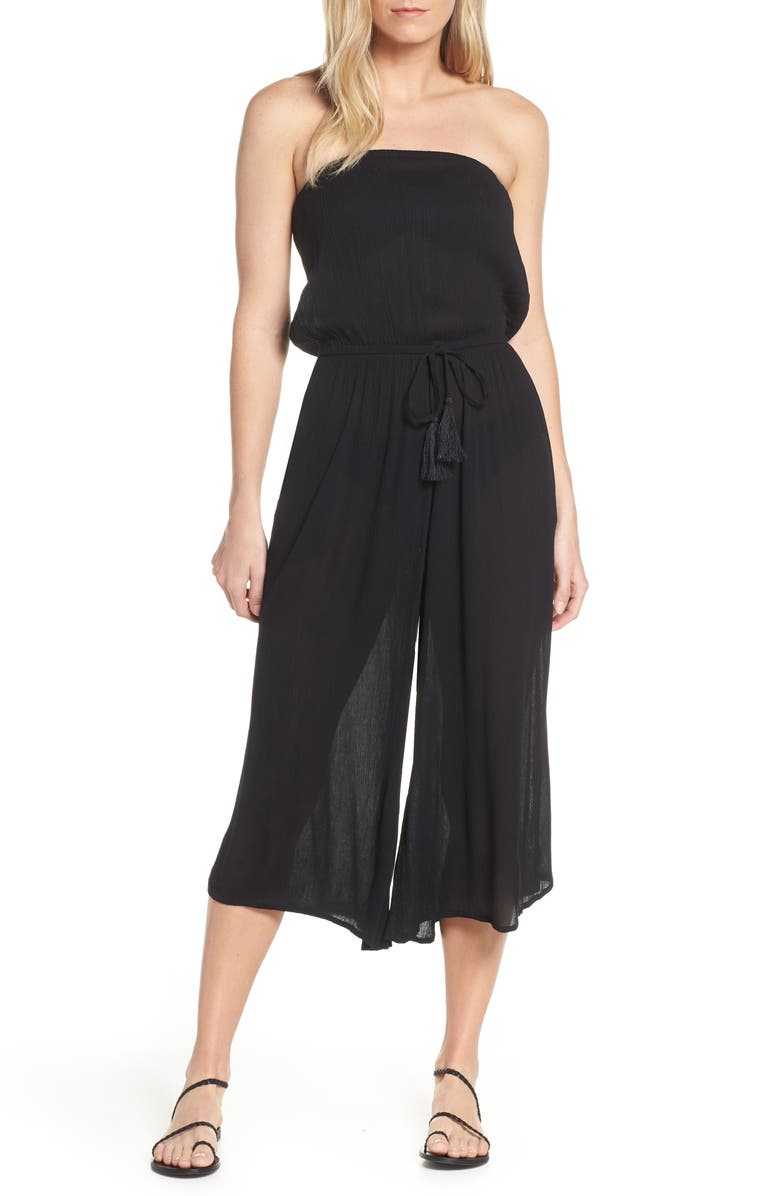 Elan Strapless Cover-Up Jumpsuit, Main, color,