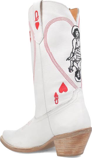 Queen a Hearts Western Boot