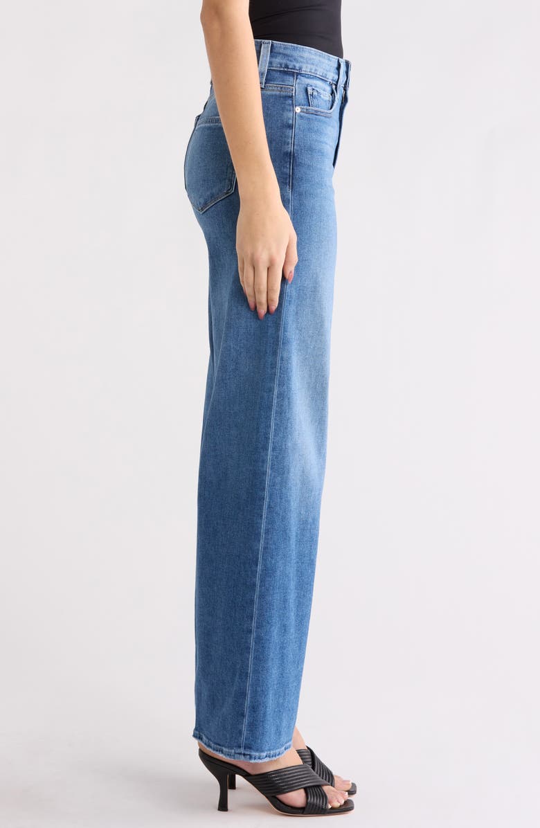 PAIGE Anessa High Waist Ankle Wide Leg Jeans, Alternate, color, Freeride