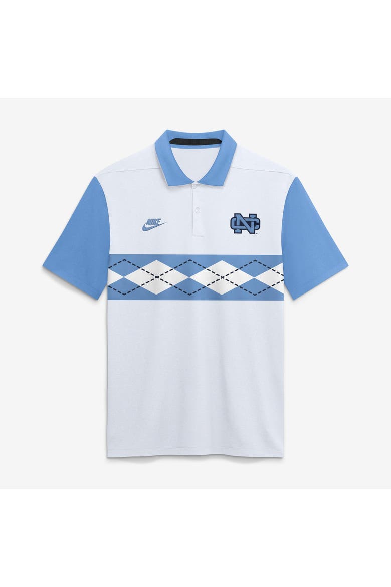 Men's Nike White North Carolina Tar Heels Legacy Vapor Logo Dri-FIT Polo, Main, color, White