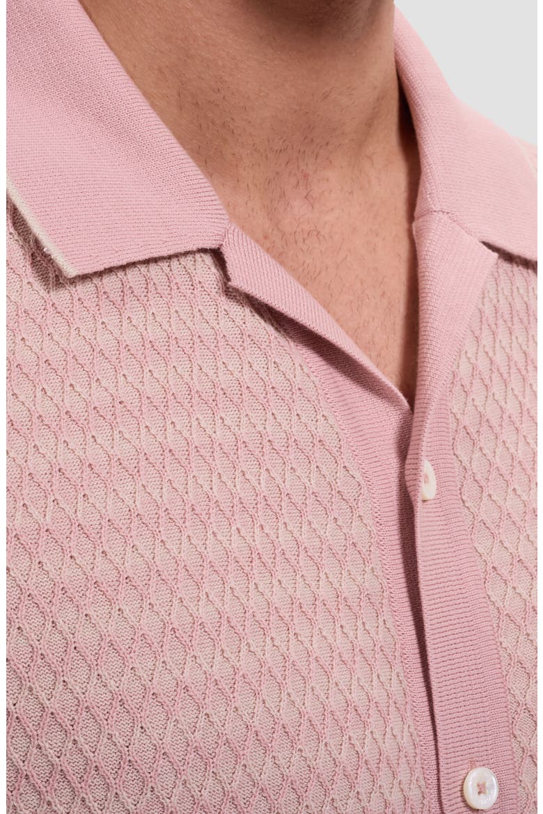 Short Sleeve Cardigan, Alternate, color, DUSTY PINK