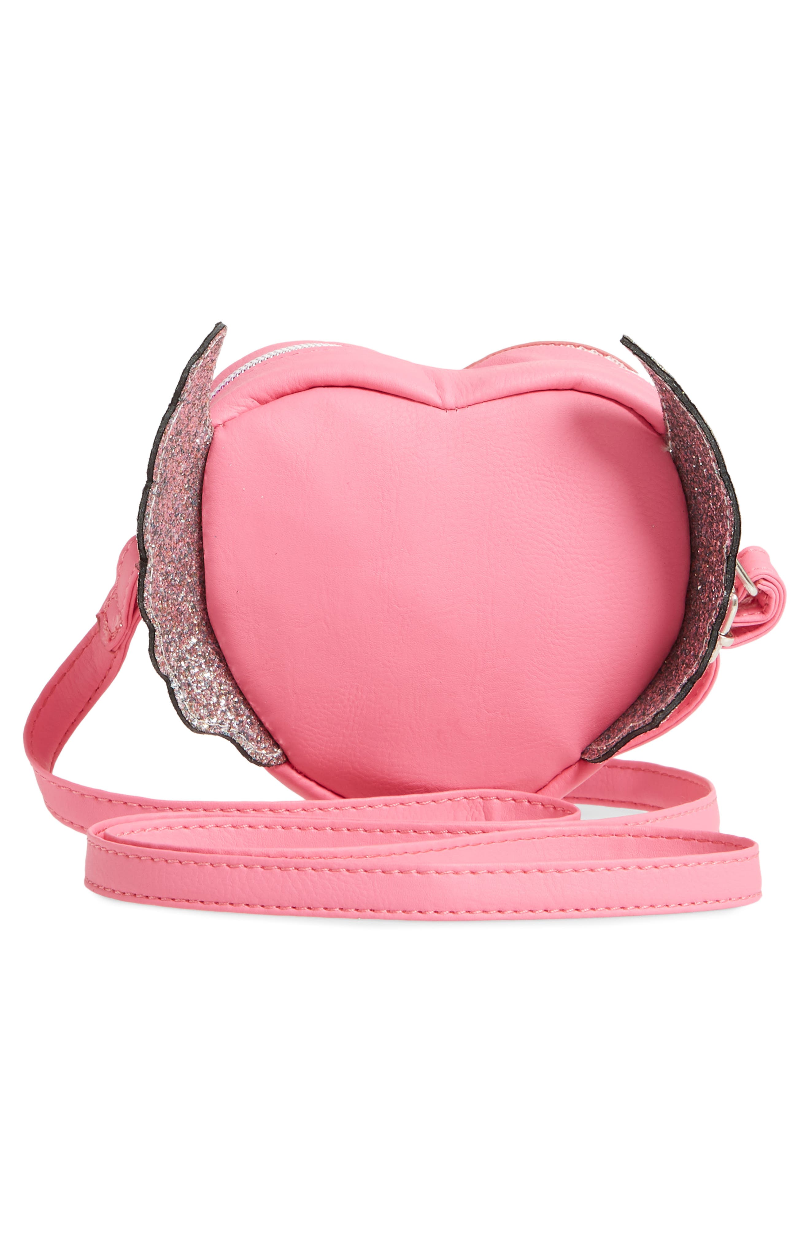 OMG Accessories OMG Rainbow Flying Heart Crossbody Bag, Alternate, color, 