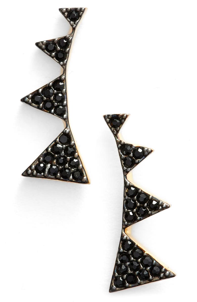 Nadri Triangle Stud Earrings, Main, color, 