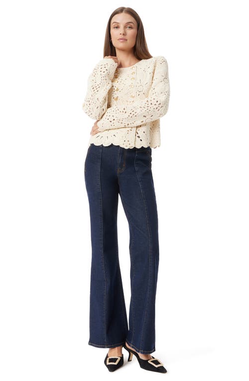Sam Edelman Fiona Double-breasted Collarless Blazer Jacket In Cream
