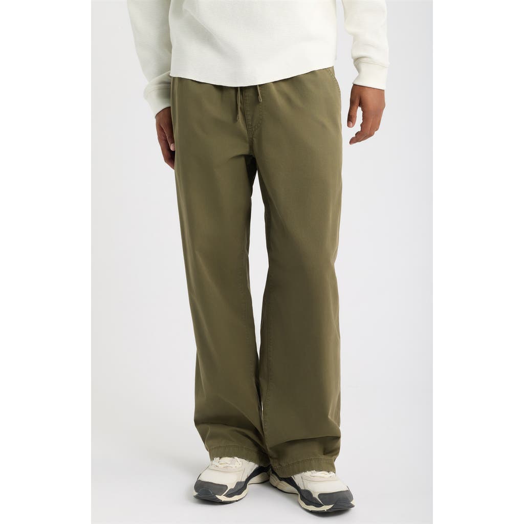 Bp. Relaxed Fit Cotton Twill Drawstring Pants In Green