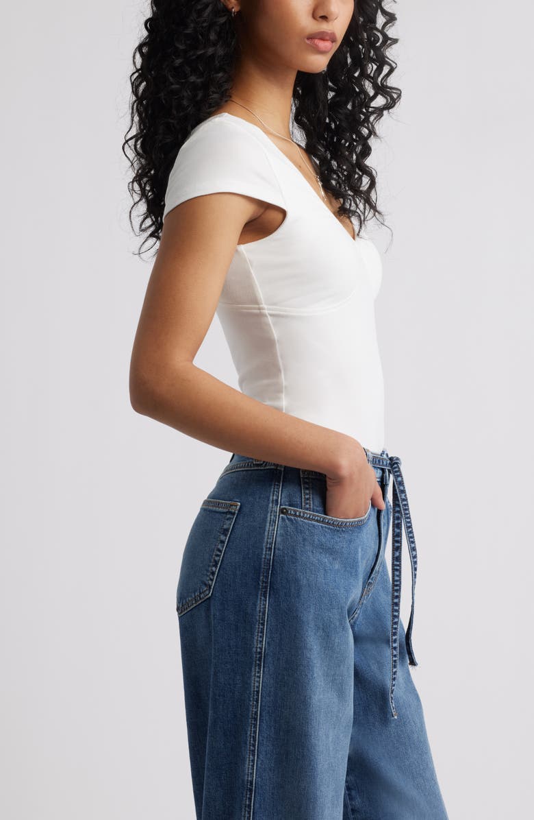 BP. Bustier Crop Top, Alternate, color, White Blanc