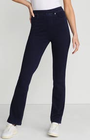 Lands' End Starfish High Rise Knit Denim Straight Jeans