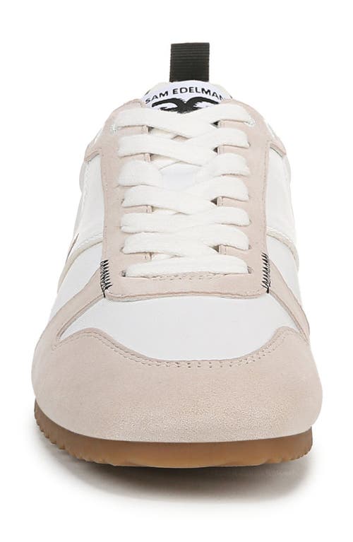 Sam Edelman Zaria Low Top Sneaker In White/black