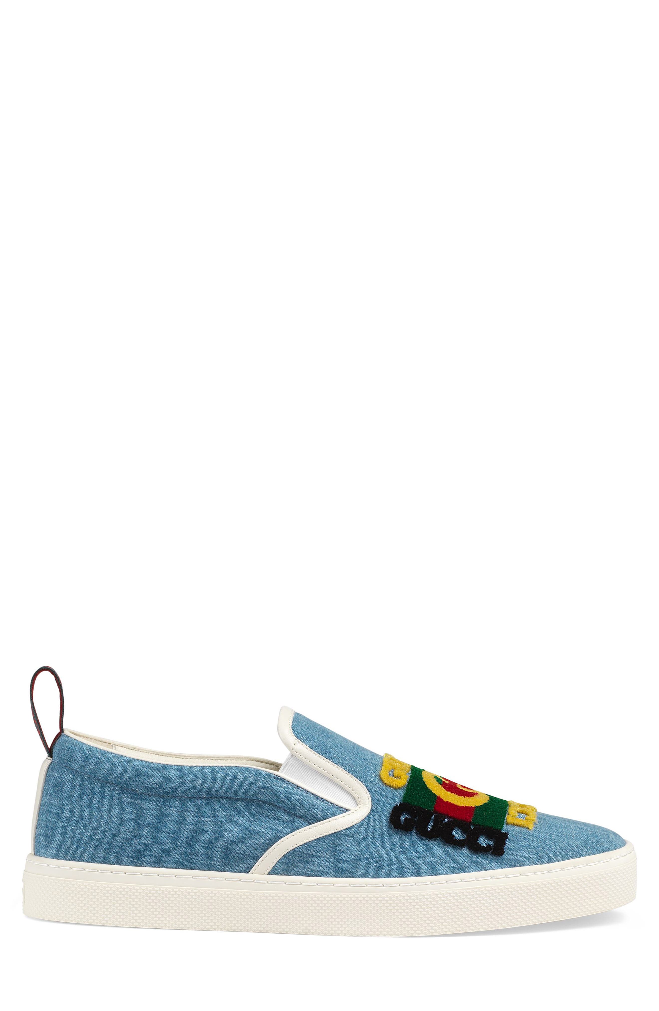 Gucci Signature Slip-On Sneaker, Alternate, color, 