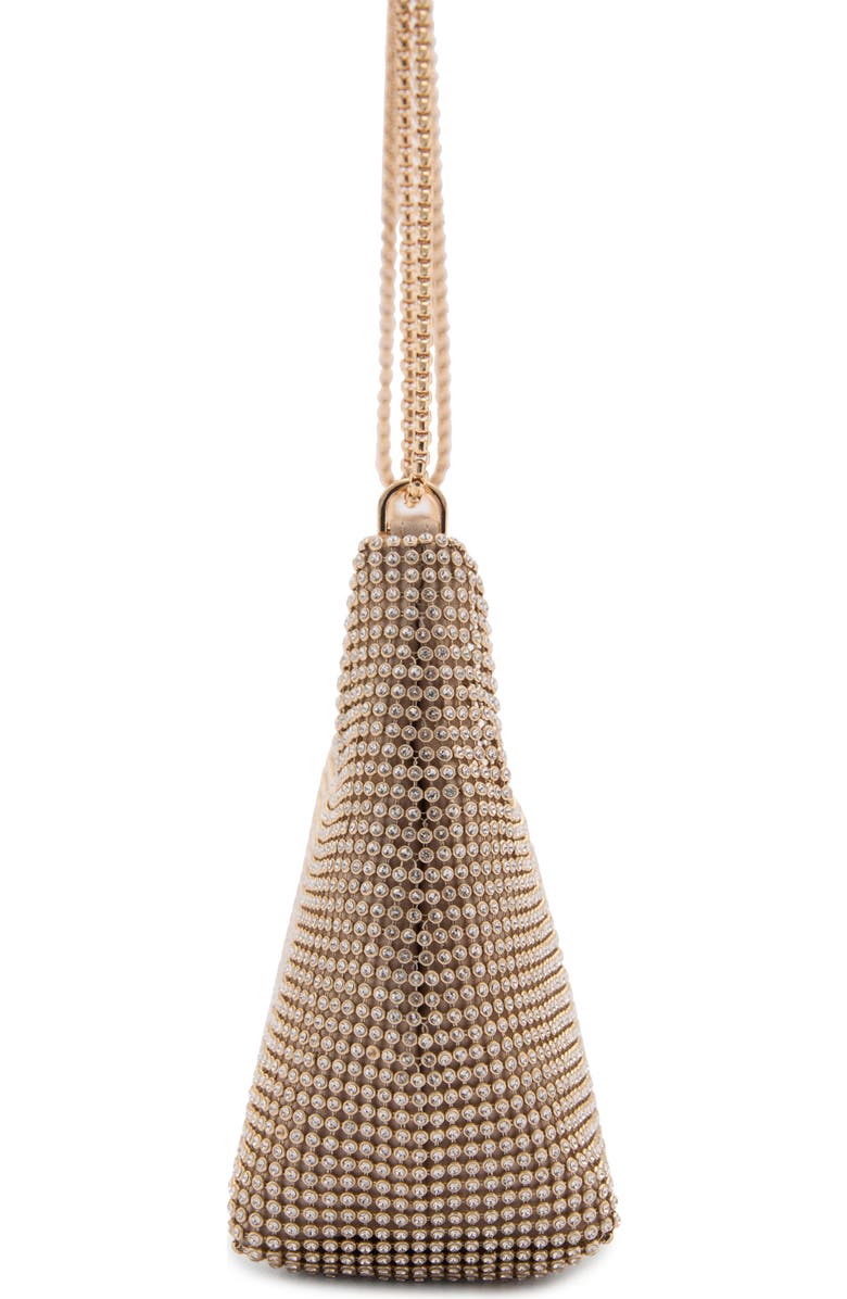 MANGO Crystal Mesh Chain Strap Shoulder Bag, Alternate, color, Gold