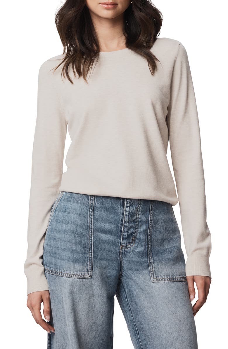 Splendid Rosanna Crewneck Sweater, Main, color, Pale Oak White Heather