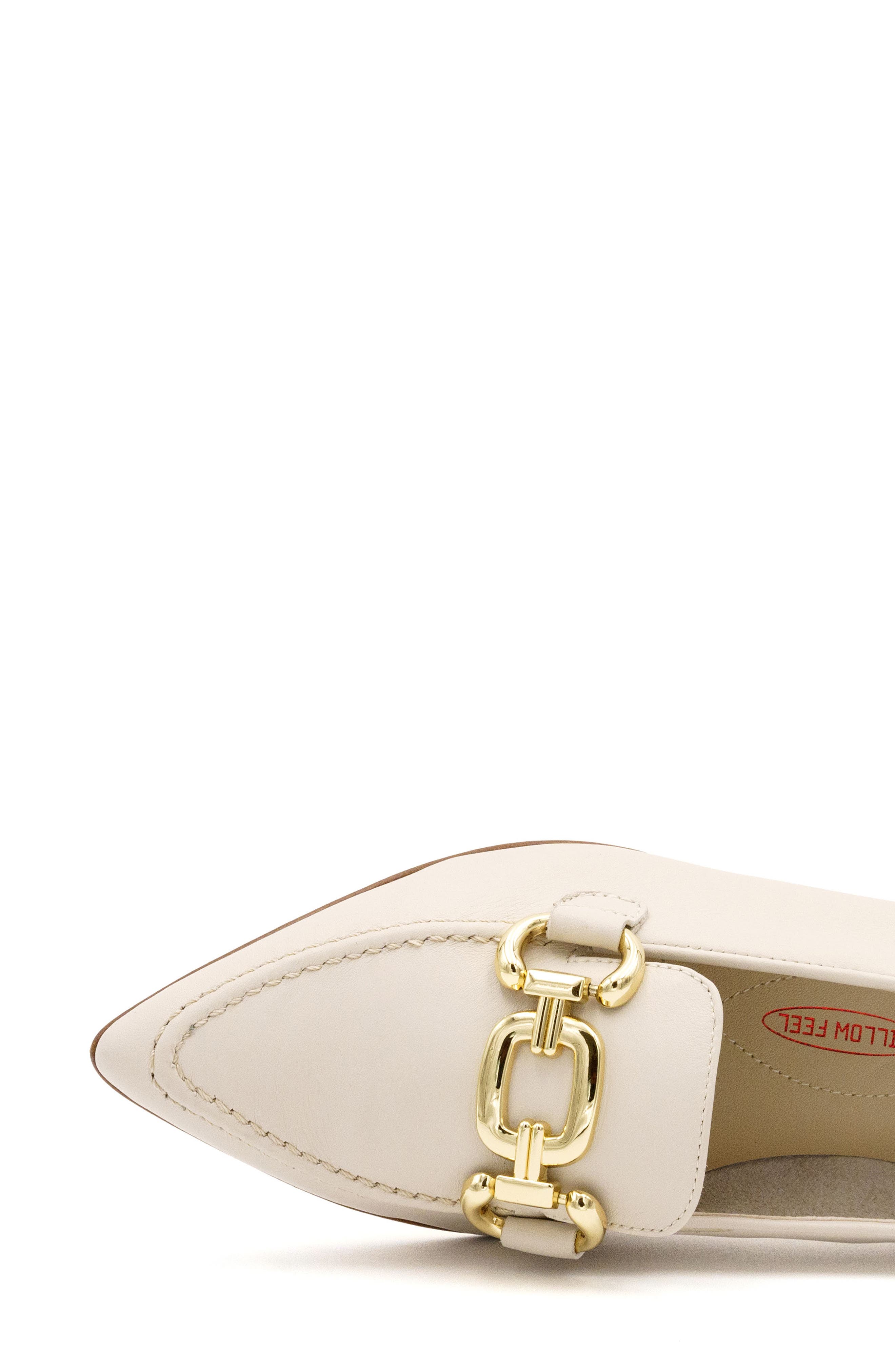 Amalfi by Rangoni Amarone Pointed Toe Bit Loafer Pump, Alternate, color, Off White Vaport