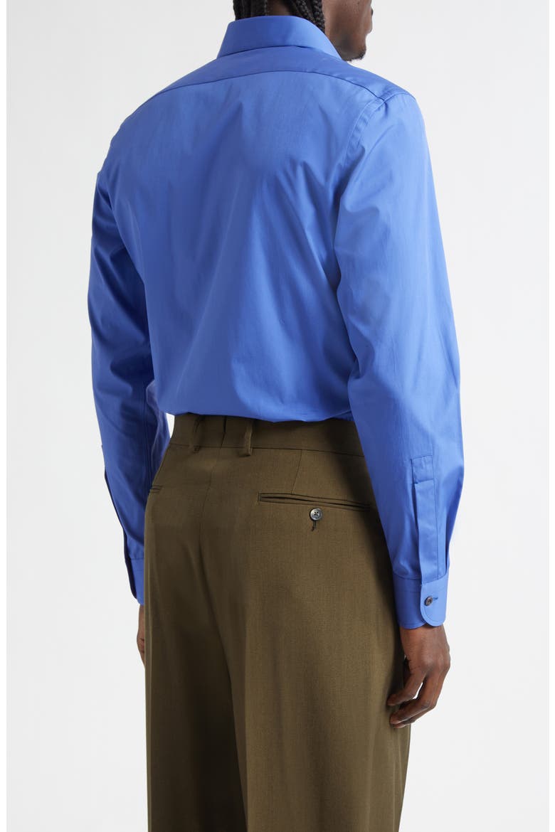 Cotton Poplin Button-Up Shirt, Alternate, color, PRUSSIAN BLUE