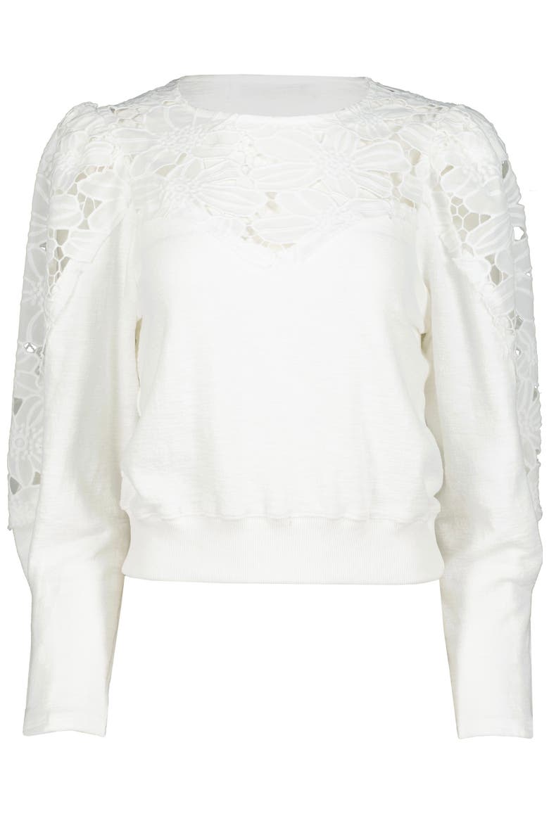 Flora  Texture Pullover, Alternate, color, Salt