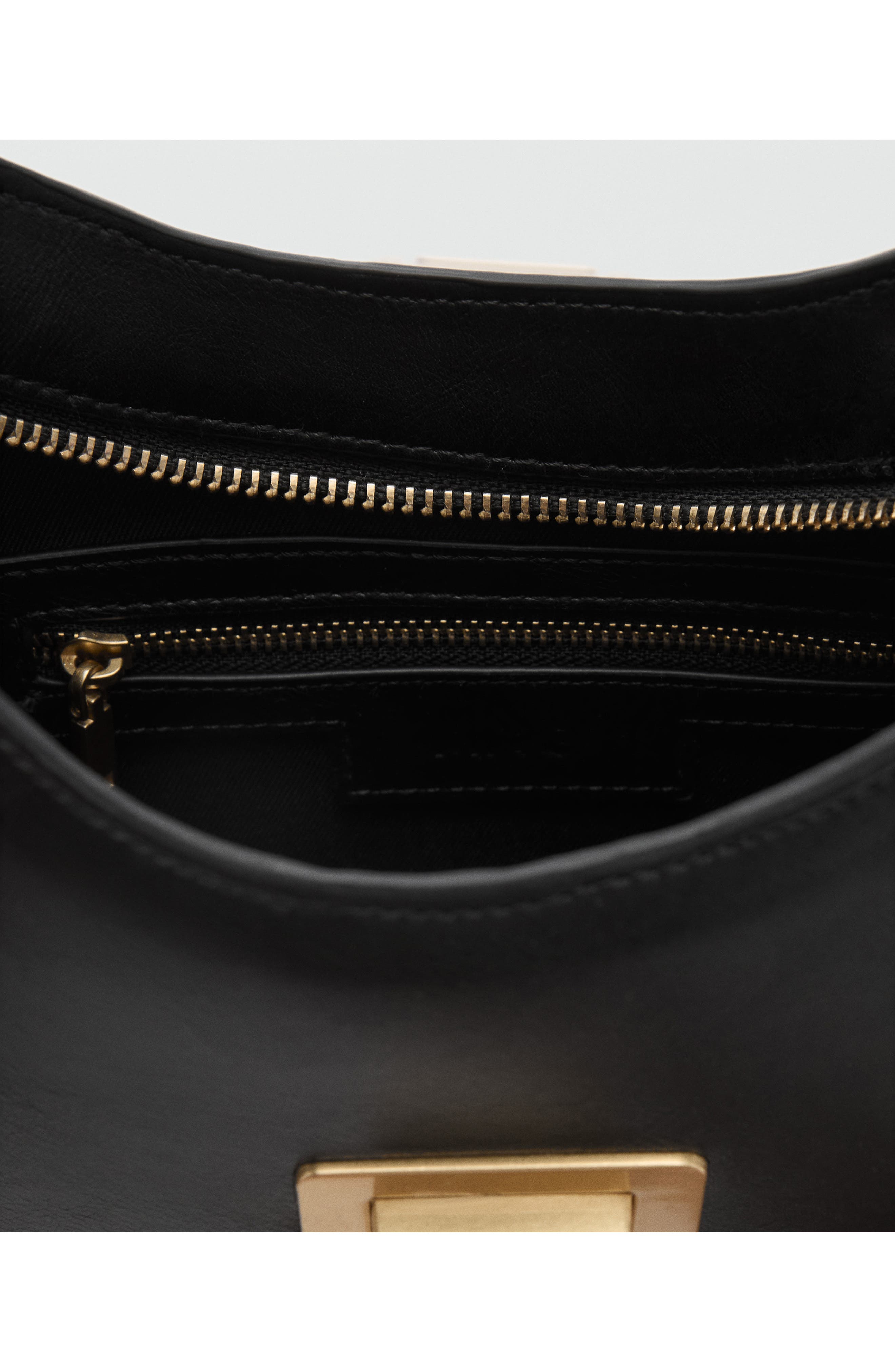 MANGO Faux Leather Shoulder Bag, Alternate, color, 