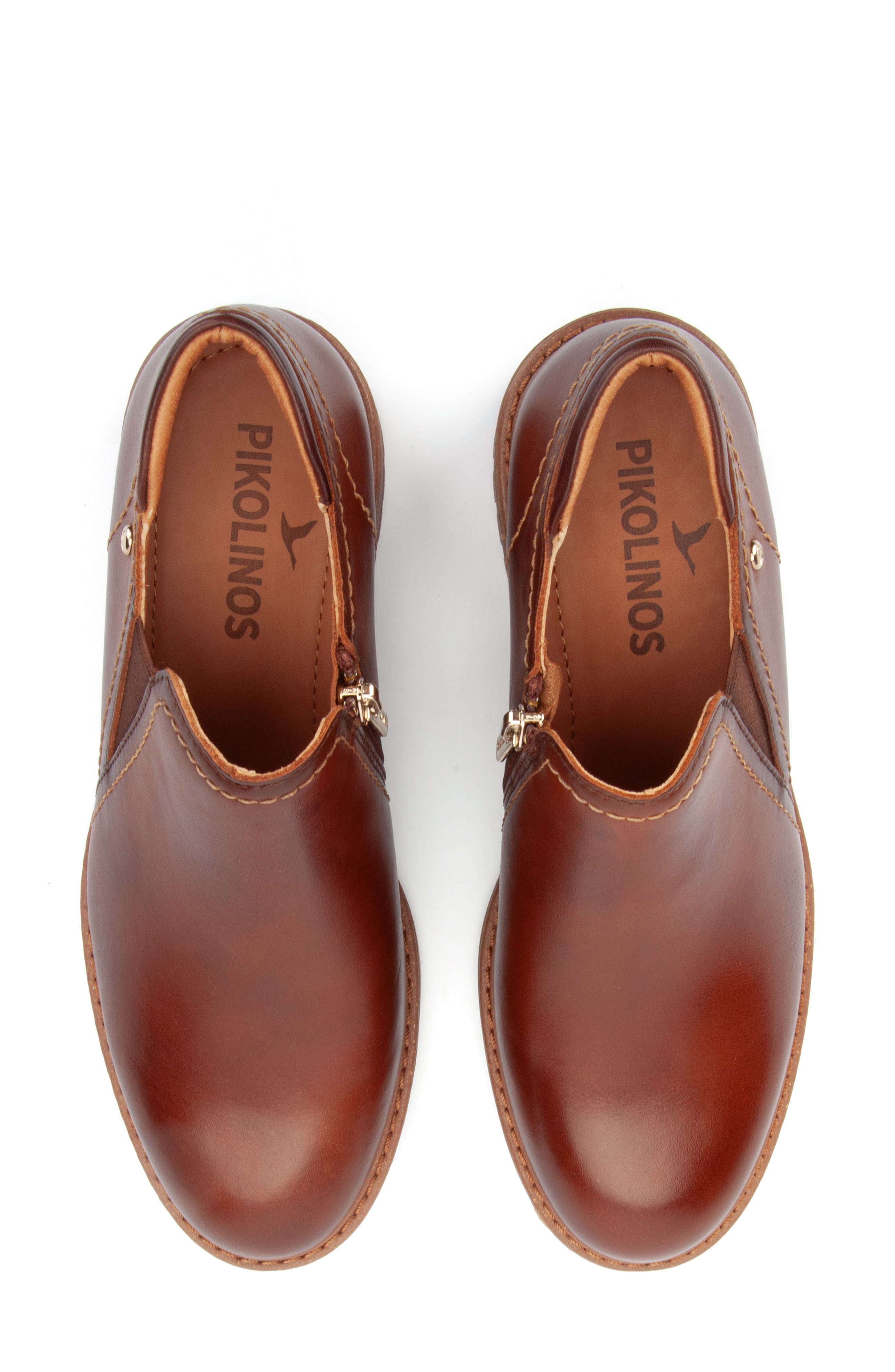 Medina Leather Bootie, Alternate, color, CUERO