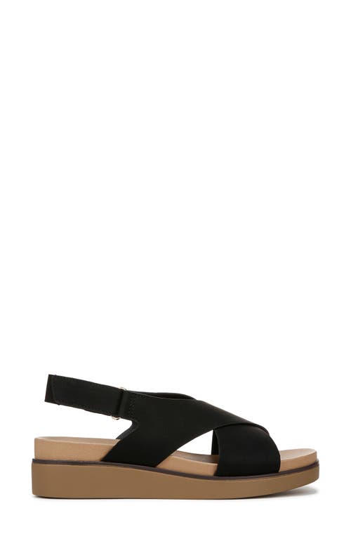 Shop Lifestride Georgina Slingback Platform Wedge Sandal In Black