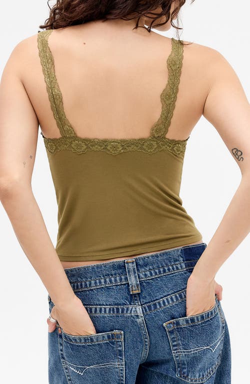 Bdg Urban Outfitters Lace Trim Camisole In Brown