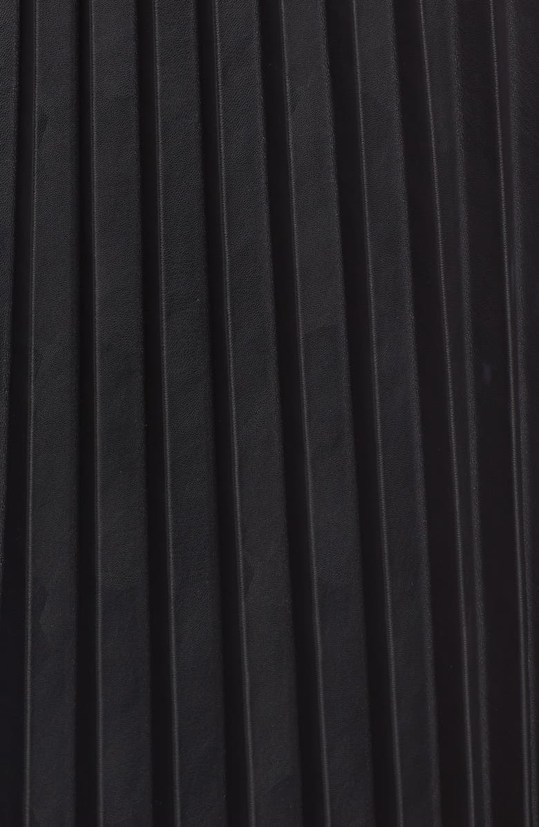 Halogen<sup>®</sup> Pleat Faux Leather Skirt, Alternate, color, 