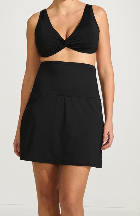 Plus Size Ultra High Waisted Swim Skirt