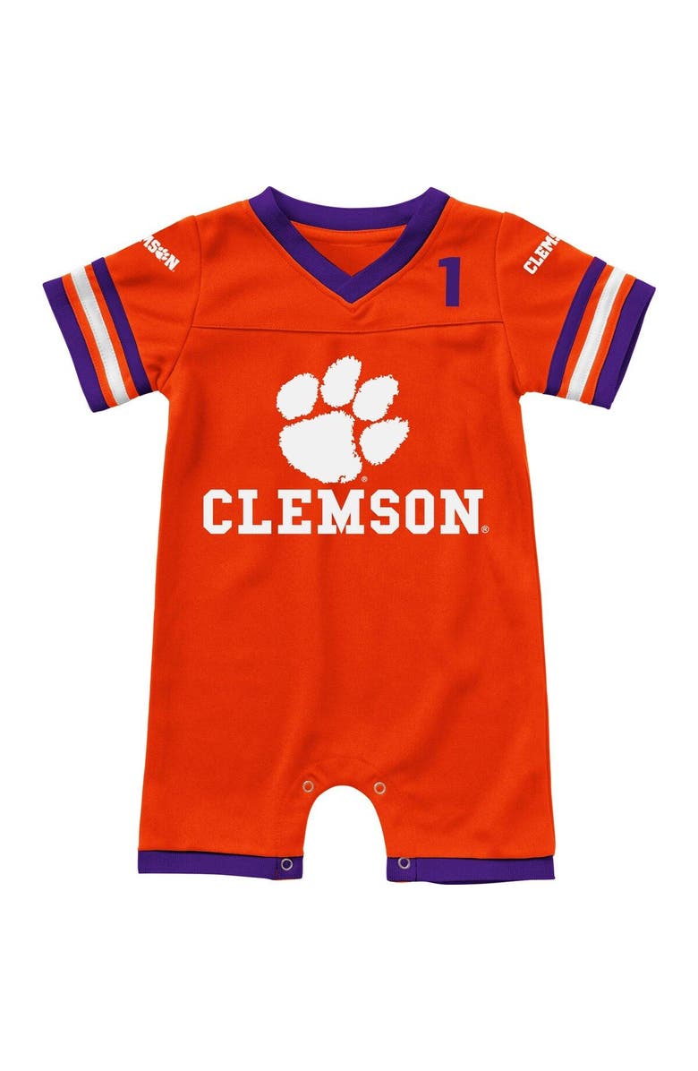 COLOSSEUM Infant Colosseum Orange Clemson Tigers Bumpo Football Romper, Main, color, Orange