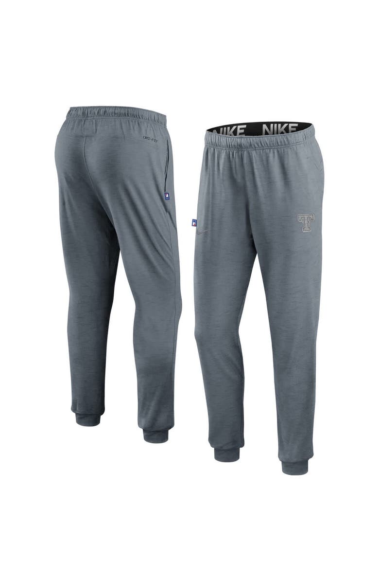 Nike Men's Nike  Heather Gray Texas Rangers Travel Performance Pants, Main, color, 